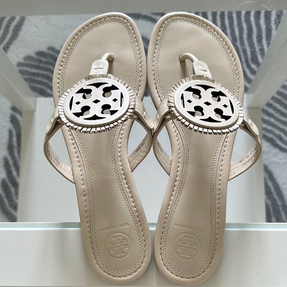 Tory Burch Cream Sandals